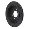 633-54205L Drilled/Slotted Brake Rotor [Black], 2007-2017 Ford/Lincoln/Mercury/Mazda, Position: Rear Left - image 4