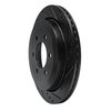 633-54205R Drilled/Slotted Brake Rotor [Black], 2007-2017 Ford/Lincoln/Mercury/Mazda, Position: Rear Right - image 2