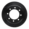 633-54208R Drilled/Slotted Brake Rotor [Black], Fits Select Ford/Lincoln/Mercury/Mazda, Position: Rear Right - image 1