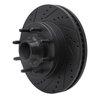 633-54209L Drilled/Slotted Brake Rotor [Black], Fits Select Ford/Lincoln/Mercury/Mazda, Position: Front Left - image 2