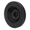 633-54209L Drilled/Slotted Brake Rotor [Black], Fits Select Ford/Lincoln/Mercury/Mazda, Position: Front Left - image 4