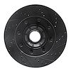 633-54209R Drilled/Slotted Brake Rotor [Black], Fits Select Ford/Lincoln/Mercury/Mazda, Position: Front Right - image 1