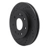 633-54216L Drilled/Slotted Brake Rotor [Black], 2009-2009 Ford/Lincoln/Mercury/Mazda, Position: Front Left - image 2