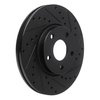 633-54217R Drilled/Slotted Brake Rotor [Black], 2010-2013 Ford/Lincoln/Mercury/Mazda, Position: Front Right - image 2