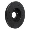 633-54217R Drilled/Slotted Brake Rotor [Black], 2010-2013 Ford/Lincoln/Mercury/Mazda, Position: Front Right - image 4