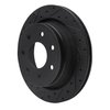 633-54218L Drilled/Slotted Brake Rotor [Black], 2012-2014 Ford/Lincoln/Mercury/Mazda, Position: Rear Left - image 2