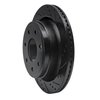 633-54218R Drilled/Slotted Brake Rotor [Black], 2012-2014 Ford/Lincoln/Mercury/Mazda, Position: Rear Right - image 2