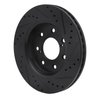 633-54219L Drilled/Slotted Brake Rotor [Black], 2010-2014 Ford/Lincoln/Mercury/Mazda, Position: Front Left - image 4