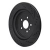 633-54222L Drilled/Slotted Brake Rotor [Black], 2013-2019 Ford/Lincoln/Mercury/Mazda, Position: Rear Left - image 4