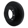 633-54223L Drilled/Slotted Brake Rotor [Black], Fits Select Ford/Lincoln/Mercury/Mazda, Position: Front Left,Fr Left - image 2
