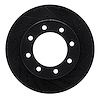 633-54223R Drilled/Slotted Brake Rotor [Black], Fits Select Ford/Lincoln/Mercury/Mazda, Position: Front Right,Fr Right - image 1