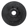 633-54224L Drilled/Slotted Brake Rotor [Black], Fits Select Ford/Lincoln/Mercury/Mazda, Position: Front Left - image 1