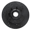 633-54224R Drilled/Slotted Brake Rotor [Black], Fits Select Ford/Lincoln/Mercury/Mazda, Position: Front Right - image 1