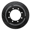 633-54225L Drilled/Slotted Brake Rotor [Black], Fits Select Ford/Lincoln/Mercury/Mazda, Position: Rear Left,Rr Left - image 1