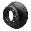 633-54227L Drilled/Slotted Brake Rotor [Black], Fits Select Ford/Lincoln/Mercury/Mazda, Position: Rear Left - image 2