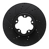 633-54230L Drilled/Slotted Brake Rotor [Black], Fits Select Ford/Lincoln/Mercury/Mazda, Position: Front Left - image 1