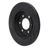 633-54231R Drilled/Slotted Brake Rotor [Black], 2015-2017 Ford/Lincoln/Mercury/Mazda, Position: Rear Right - image 4