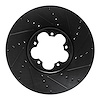 633-54232R Drilled/Slotted Brake Rotor [Black], 2014-2019 Ford/Lincoln/Mercury/Mazda, Position: Front Right