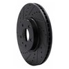 633-54259L Drilled/Slotted Brake Rotor [Black], 2013-2020 Ford/Lincoln/Mercury/Mazda, Position: Front Left - image 2