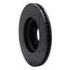 633-54259L Drilled/Slotted Brake Rotor [Black], 2013-2020 Ford/Lincoln/Mercury/Mazda, Position: Front Left - image 4