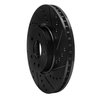 633-54259R Drilled/Slotted Brake Rotor [Black], 2013-2020 Ford/Lincoln/Mercury/Mazda, Position: Front Right - image 2