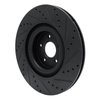633-54261L Drilled/Slotted Brake Rotor [Black], 2016-2018 Ford/Lincoln/Mercury/Mazda, Position: Front Left - image 4