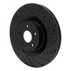 633-54261R Drilled/Slotted Brake Rotor [Black], 2016-2018 Ford/Lincoln/Mercury/Mazda, Position: Front Right - image 2