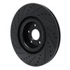 633-54261R Drilled/Slotted Brake Rotor [Black], 2016-2018 Ford/Lincoln/Mercury/Mazda, Position: Front Right - image 4