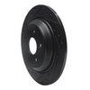 633-54262L Drilled/Slotted Brake Rotor [Black], Fits Select Ford/Lincoln/Mercury/Mazda, Position: Rear Left - image 2