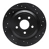 633-54262R Drilled/Slotted Brake Rotor [Black], Fits Select Ford/Lincoln/Mercury/Mazda, Position: Rear Right - image 1