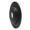 633-54262R Drilled/Slotted Brake Rotor [Black], Fits Select Ford/Lincoln/Mercury/Mazda, Position: Rear Right - image 2