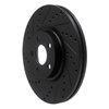 633-54264L Drilled/Slotted Brake Rotor [Black], 2017-2020 Ford/Lincoln/Mercury/Mazda, Position: Front Left - image 2