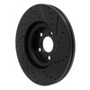 633-54264L Drilled/Slotted Brake Rotor [Black], 2017-2020 Ford/Lincoln/Mercury/Mazda, Position: Front Left - image 4