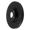633-54264R Drilled/Slotted Brake Rotor [Black], 2017-2020 Ford/Lincoln/Mercury/Mazda, Position: Front Right - image 2