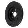 633-54264R Drilled/Slotted Brake Rotor [Black], 2017-2020 Ford/Lincoln/Mercury/Mazda, Position: Front Right - image 4