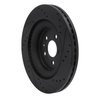 633-54266L Drilled/Slotted Brake Rotor [Black], 2013-2019 Ford/Lincoln/Mercury/Mazda, Position: Front Left - image 4