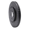 633-54266R Drilled/Slotted Brake Rotor [Black], 2013-2019 Ford/Lincoln/Mercury/Mazda, Position: Front Right - image 2