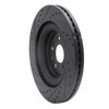 633-54266R Drilled/Slotted Brake Rotor [Black], 2013-2019 Ford/Lincoln/Mercury/Mazda, Position: Front Right - image 4