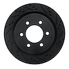 633-54267R Drilled/Slotted Brake Rotor [Black], 2018-2021 Ford/Lincoln/Mercury/Mazda, Position: Rear Right - image 1
