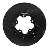 633-54270L Drilled/Slotted Brake Rotor [Black], Fits Select Ford/Lincoln/Mercury/Mazda, Position: Front Left - image 1