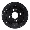 633-54271R Drilled/Slotted Brake Rotor [Black], Fits Select Ford/Lincoln/Mercury/Mazda, Position: Rear Right - image 1