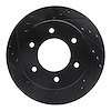 633-54276L Drilled/Slotted Brake Rotor [Black], Fits Select Ford/Lincoln/Mercury/Mazda, Position: Rear Left - image 1