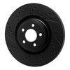 633-54277L Drilled/Slotted Brake Rotor [Black], Fits Select Ford/Lincoln/Mercury/Mazda, Position: Front Left - image 2