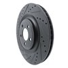 633-54278L Drilled/Slotted Brake Rotor [Black], Fits Select Ford/Lincoln/Mercury/Mazda, Position: Rear Left - image 2