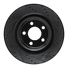 633-54278R Drilled/Slotted Brake Rotor [Black], Fits Select Ford/Lincoln/Mercury/Mazda, Position: Rear Right