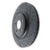633-54278R Drilled/Slotted Brake Rotor [Black], Fits Select Ford/Lincoln/Mercury/Mazda, Position: Rear Right - image 2