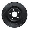 633-54279R Drilled/Slotted Brake Rotor [Black], Fits Select Ford/Lincoln/Mercury/Mazda, Position: Front Right - image 1