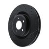 633-54279R Drilled/Slotted Brake Rotor [Black], Fits Select Ford/Lincoln/Mercury/Mazda, Position: Front Right - image 2