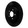 633-54280L Drilled/Slotted Brake Rotor [Black], Fits Select Ford/Lincoln/Mercury/Mazda, Position: Rear Left - image 2