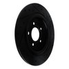 633-54280R Drilled/Slotted Brake Rotor [Black], Fits Select Ford/Lincoln/Mercury/Mazda, Position: Rear Right - image 4